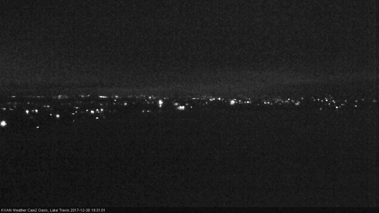 Lake Travis webcam, December 30, 2017 6:40 PM CT