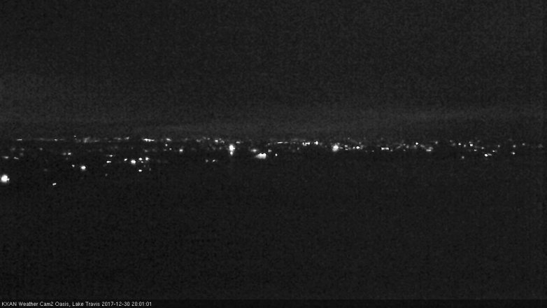 Lake Travis webcam, December 30, 2017 7:05 PM CT