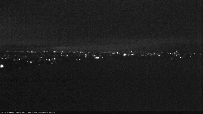 Lake Travis webcam, December 30, 2017 7:10 PM CT