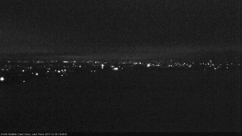 Lake Travis webcam, December 30, 2017 7:15 PM CT