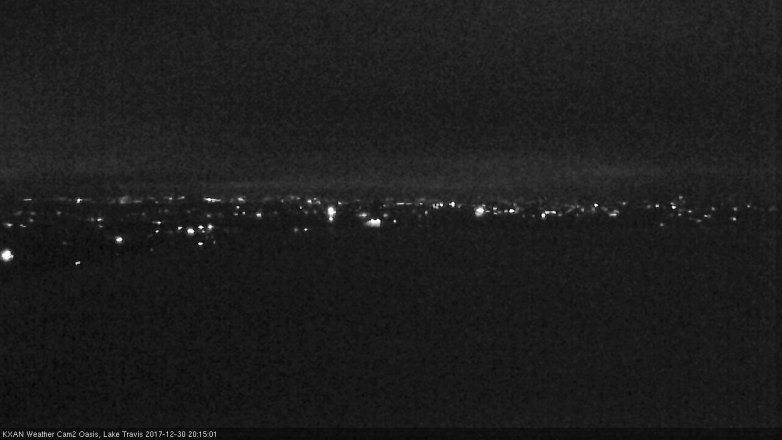 Lake Travis webcam, December 30, 2017 7:30 PM CT