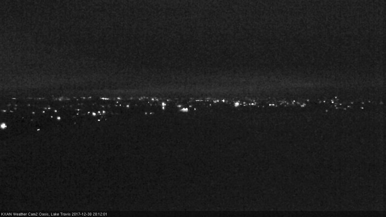Lake Travis webcam, December 30, 2017 7:35 PM CT