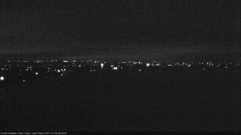Lake Travis webcam, December 30, 2017 8:05 PM CT