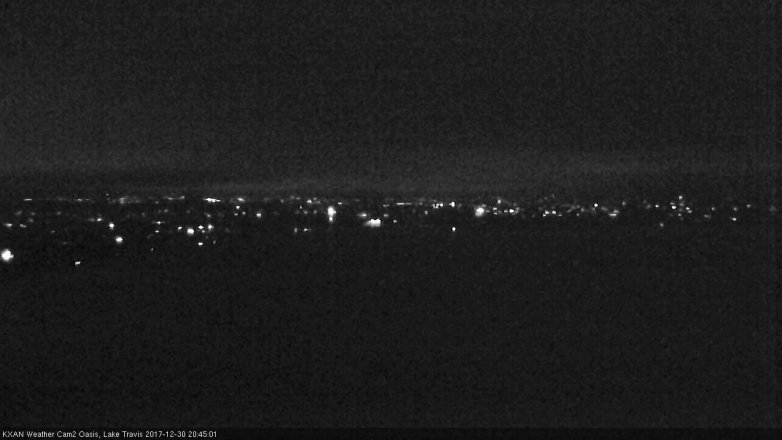 Lake Travis webcam, December 30, 2017 8:15 PM CT