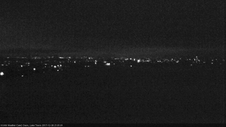 Lake Travis webcam, December 30, 2017 8:25 PM CT