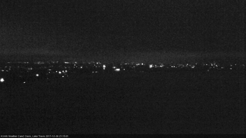 Lake Travis webcam, December 30, 2017 8:30 PM CT