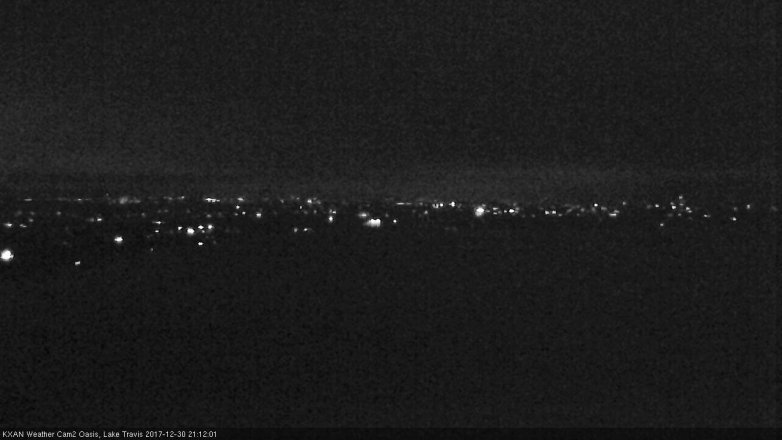 Lake Travis webcam, December 30, 2017 8:35 PM CT