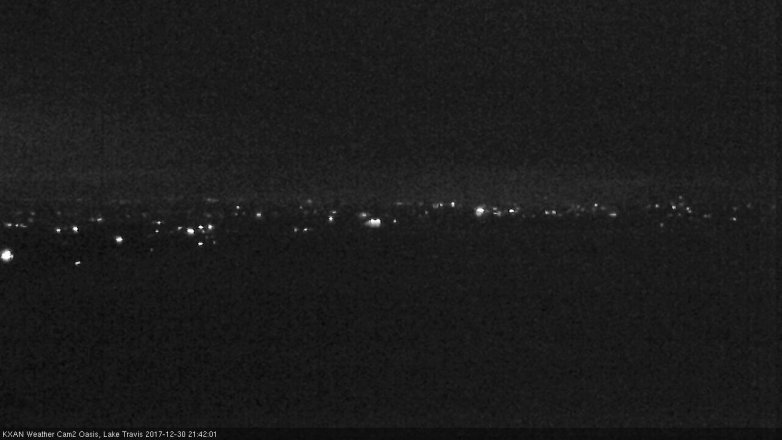 Lake Travis webcam, December 30, 2017 8:50 PM CT