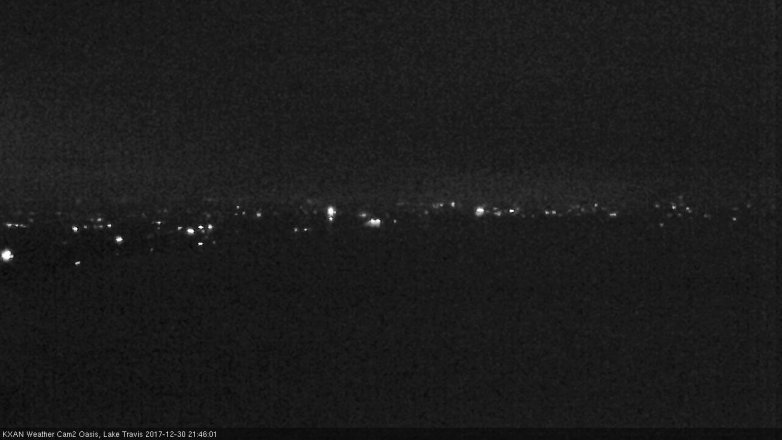Lake Travis webcam, December 30, 2017 8:55 PM CT