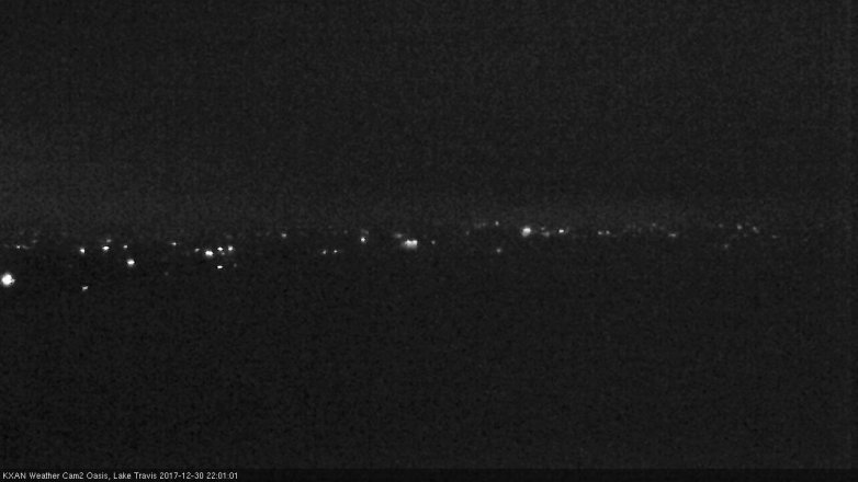 Lake Travis webcam, December 30, 2017 9:20 PM CT