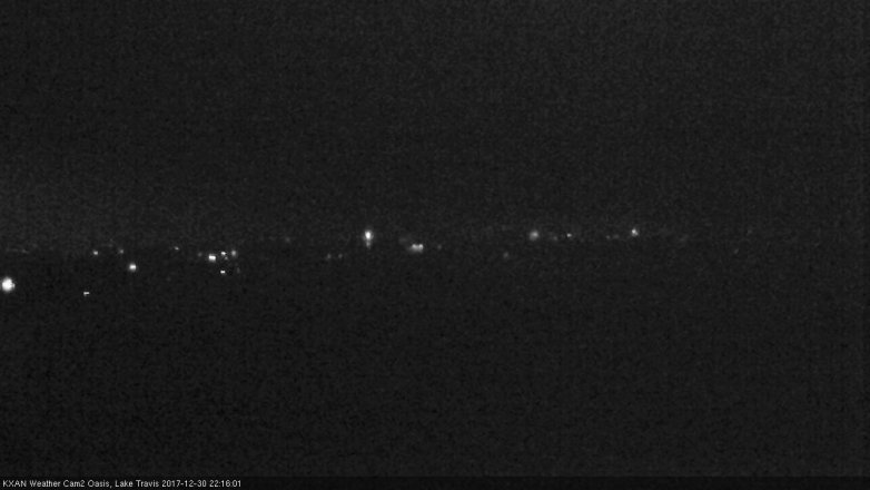 Lake Travis webcam, December 30, 2017 9:30 PM CT