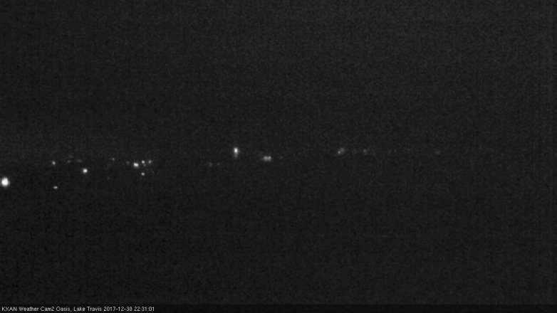 Lake Travis webcam, December 30, 2017 9:40 PM CT