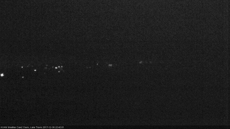 Lake Travis webcam, December 30, 2017 10:00 PM CT