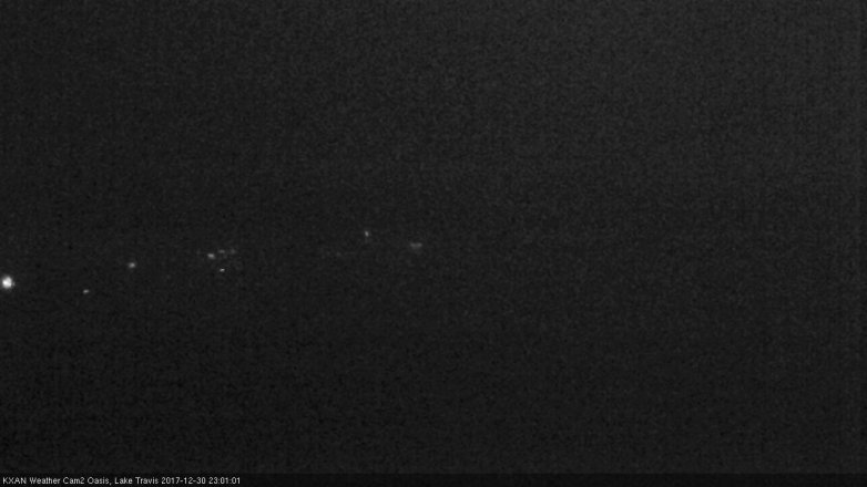 Lake Travis webcam, December 30, 2017 10:05 PM CT