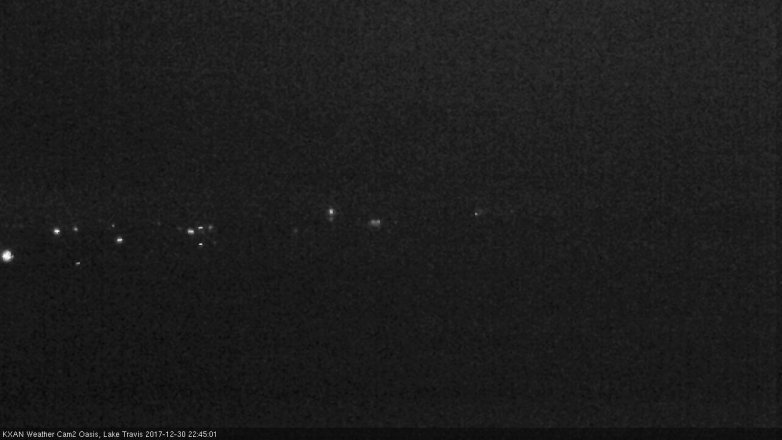 Lake Travis webcam, December 30, 2017 10:10 PM CT