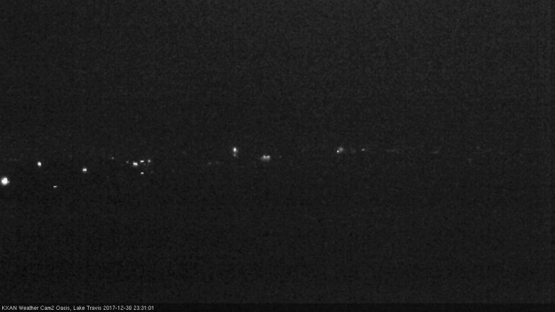 Lake Travis webcam, December 30, 2017 10:50 PM CT