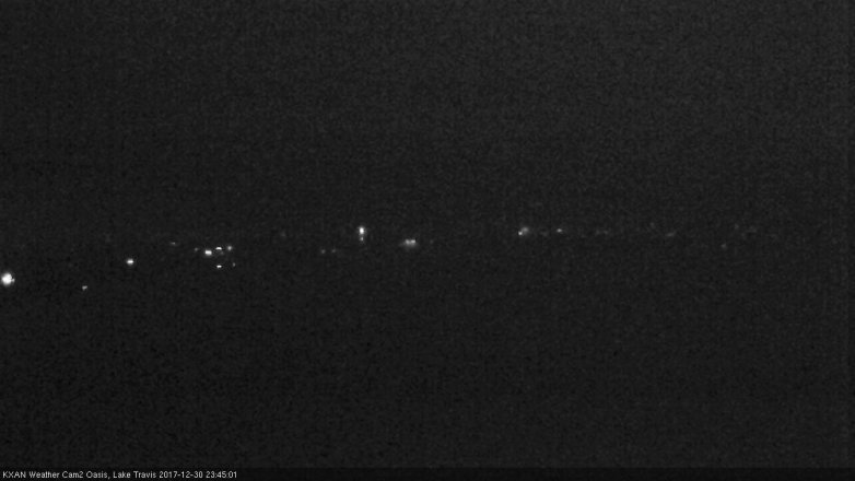 Lake Travis webcam, December 30, 2017 11:05 PM CT
