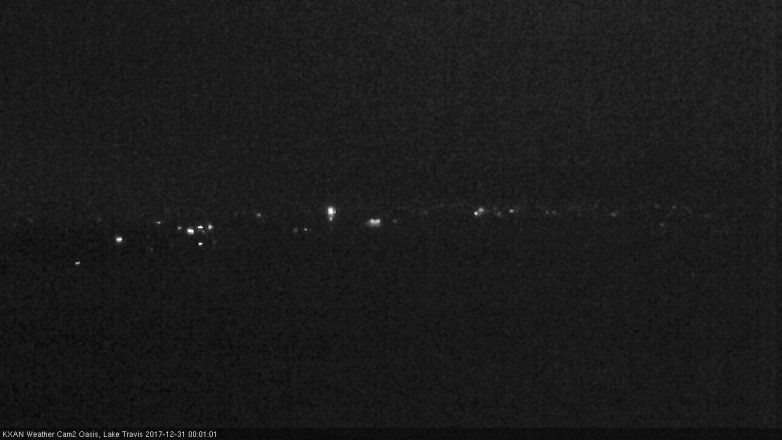 Lake Travis webcam, December 30, 2017 11:30 PM CT