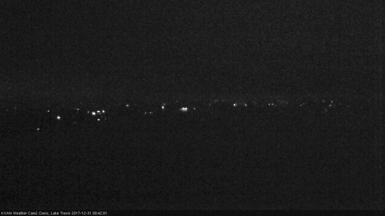 Lake Travis webcam, December 30, 2017 11:45 PM CT