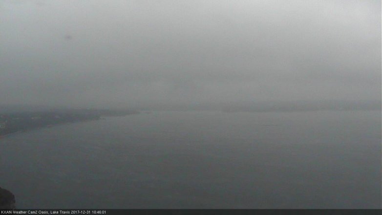 Lake Travis webcam, December 31, 2017 9:55 AM CT