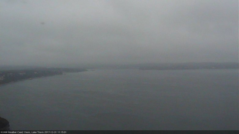 Lake Travis webcam, December 31, 2017 10:30 AM CT