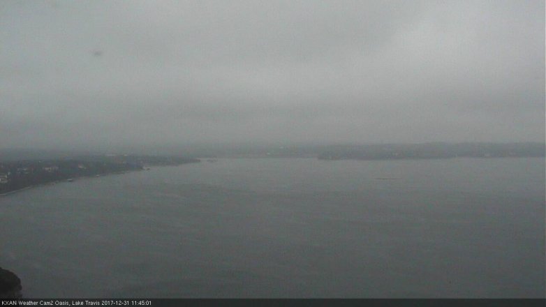 Lake Travis webcam, December 31, 2017 10:55 AM CT
