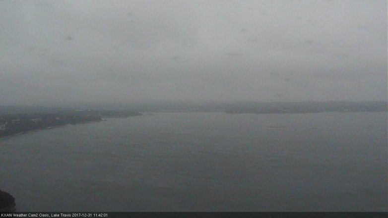 Lake Travis webcam, December 31, 2017 11:10 AM CT