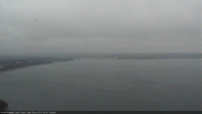 Lake Travis webcam, December 31, 2017 11:50 AM CT