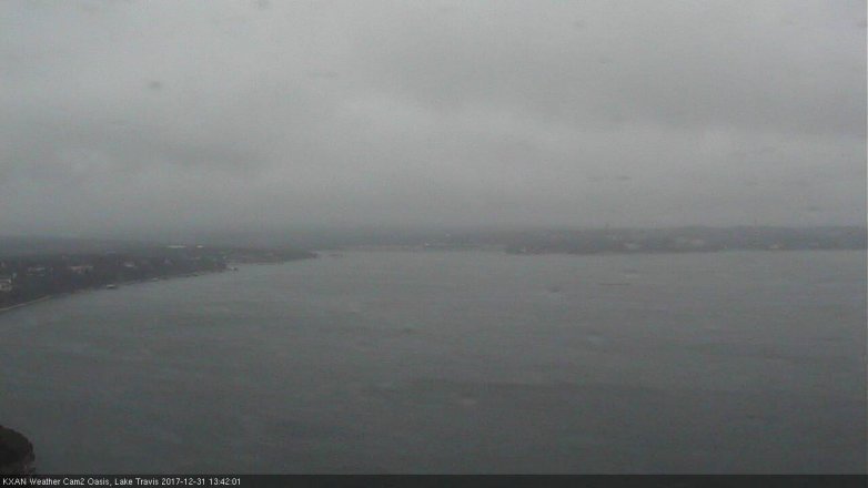 Lake Travis webcam, December 31, 2017 1:05 PM CT