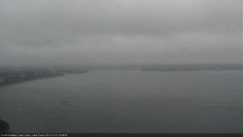 Lake Travis webcam, December 31, 2017 1:10 PM CT