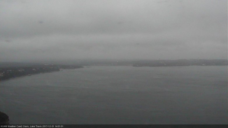 Lake Travis webcam, December 31, 2017 1:20 PM CT