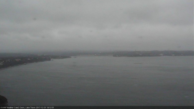 Lake Travis webcam, December 31, 2017 1:35 PM CT