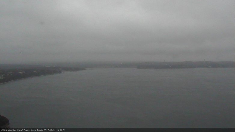Lake Travis webcam, December 31, 2017 1:50 PM CT