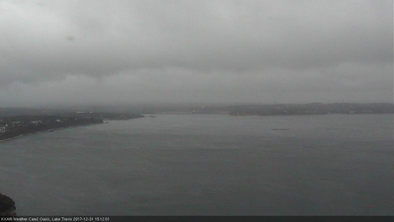 Lake Travis webcam, December 31, 2017 2:15 PM CT