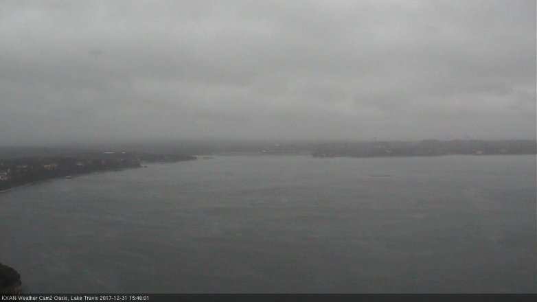 Lake Travis webcam, December 31, 2017 2:50 PM CT