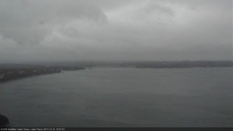Lake Travis webcam, December 31, 2017 3:00 PM CT