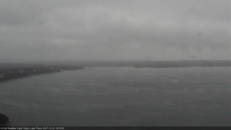 Lake Travis webcam, December 31, 2017 3:40 PM CT