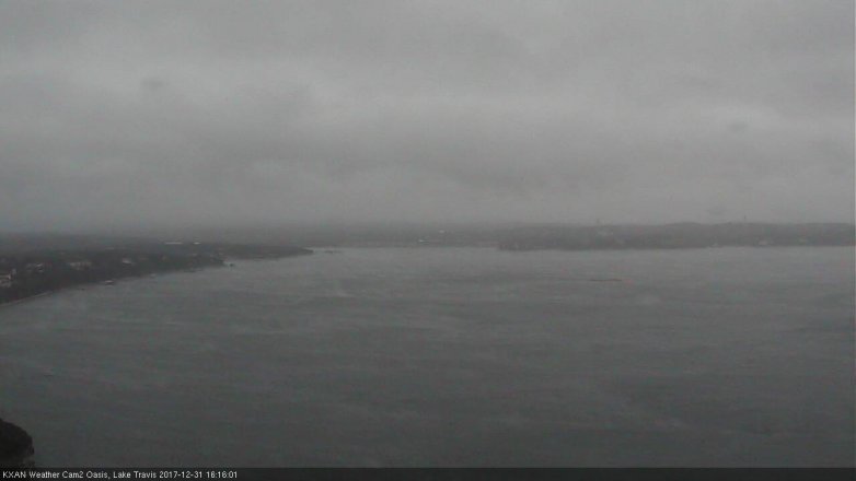Lake Travis webcam, December 31, 2017 3:45 PM CT
