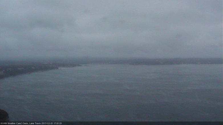 Lake Travis webcam, December 31, 2017 4:30 PM CT