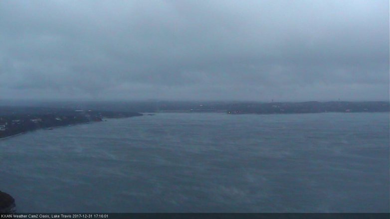 Lake Travis webcam, December 31, 2017 4:45 PM CT
