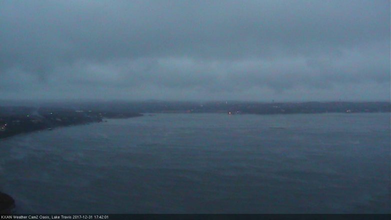 Lake Travis webcam, December 31, 2017 5:10 PM CT