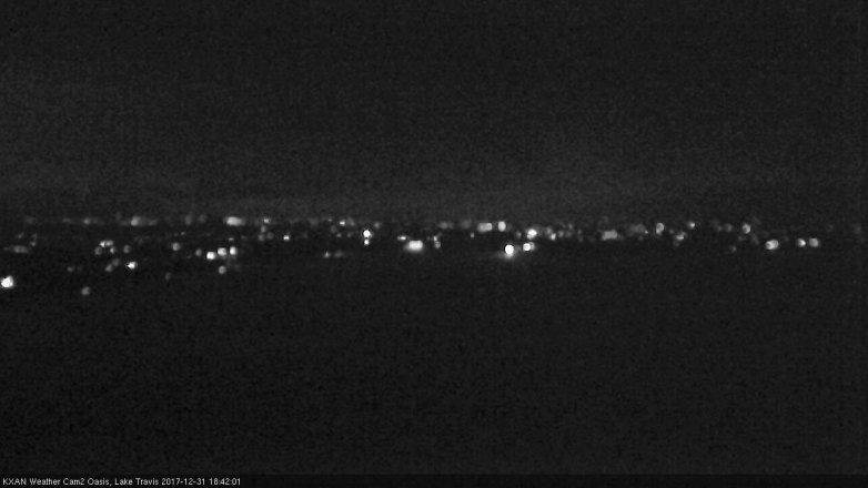 Lake Travis webcam, December 31, 2017 6:05 PM CT