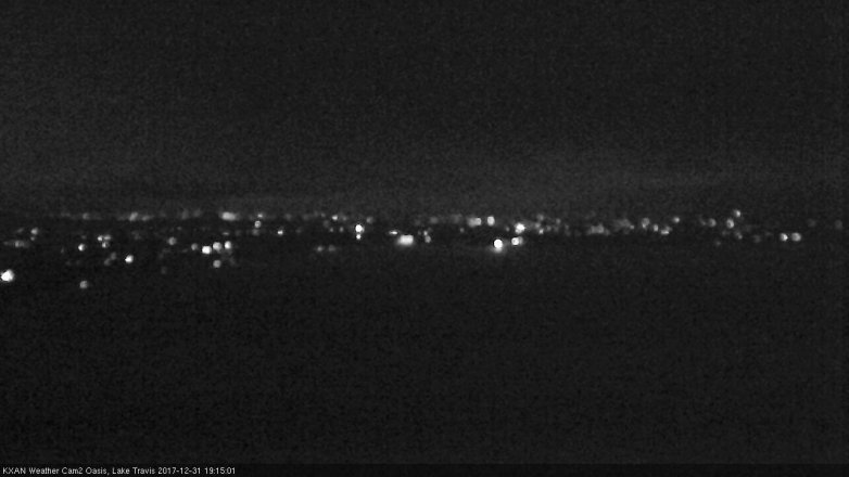 Lake Travis webcam, December 31, 2017 6:35 PM CT