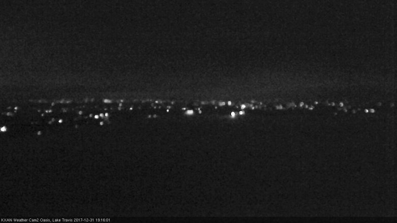 Lake Travis webcam, December 31, 2017 6:45 PM CT