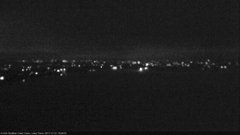 Lake Travis webcam, December 31, 2017 7:05 PM CT