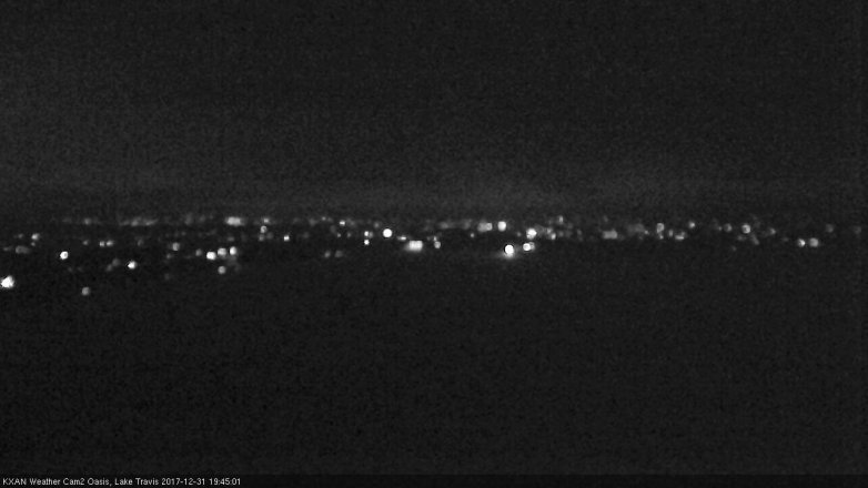 Lake Travis webcam, December 31, 2017 7:15 PM CT