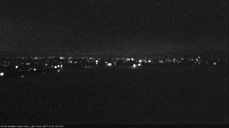 Lake Travis webcam, December 31, 2017 7:20 PM CT