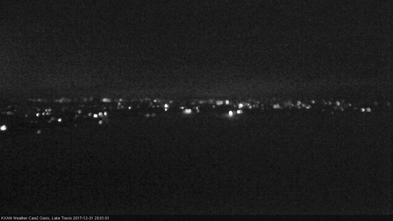Lake Travis webcam, December 31, 2017 7:30 PM CT