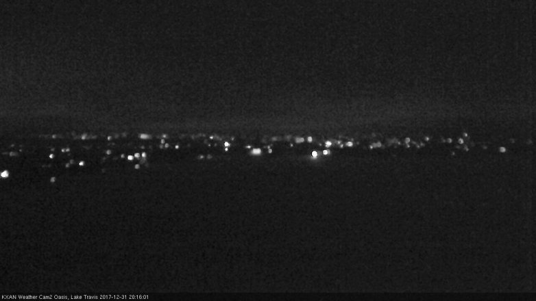 Lake Travis webcam, December 31, 2017 7:40 PM CT