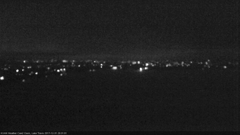 Lake Travis webcam, December 31, 2017 7:45 PM CT